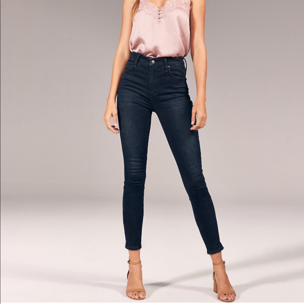 Abercrombie high rise super skinny jeans
